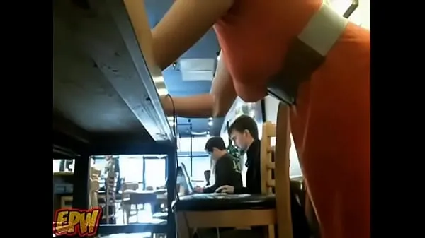 Melhores vídeos Ruiva em público em masturbação no café da webcam - Mais poder