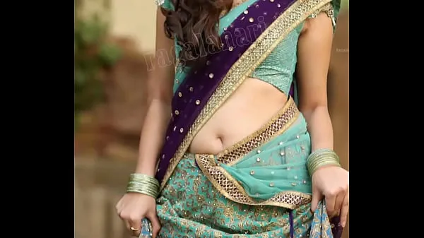 Video kekuatan Desi Saree navel terbaik