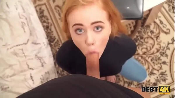 Beste Debt4k. Sweetie with sexy red hair agrees to pay for big TV with her holes kraftvideoer