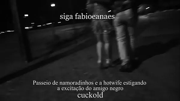 最高の路上でのサロ、ハードオンの黒人の友人との白人の妻、そしてすべてを撮影しているコーニーニョ。 BBC WIFEパワービデオ