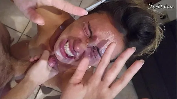 Beste Girl orgasms multiple times and in all positions. (at 7.4, 22.4, 37.2). BLOWJOB FEET UP with epic huge facial as a REWARD - FRENCH audio powervideo's