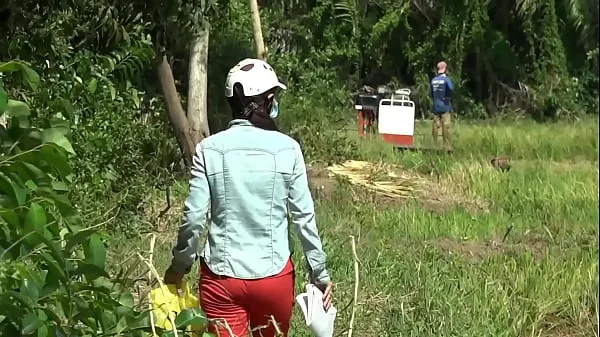 วิดีโอพลังSecretly filming the couple hoping that the neighbor sister will go to the field to cut riceที่ดีที่สุด