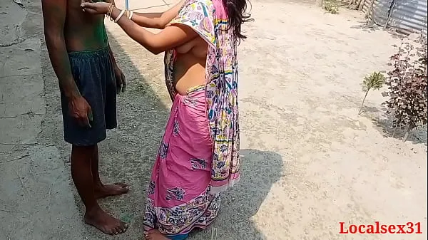 Die besten Rosa Saree, schöner bengalischer Bhabi-Sex in einem Holi (offizielles Video von Localsex31 Power-Videos