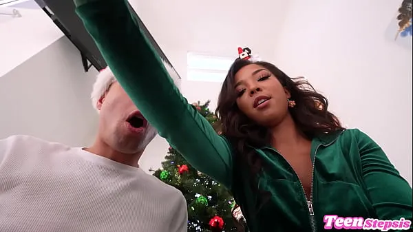 Best Cute Petite Ebony Babe Let Me Use Her Tight Pussy For Christmas - Malina Melendez Johnny Love power Videos