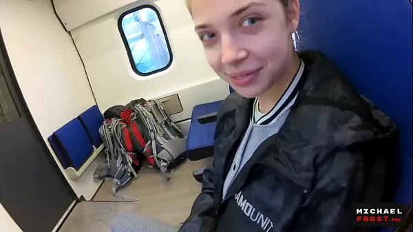 Best Real Public Blowjob in the Train | POV Oral CreamPie by MihaNika69 and MichaelFrost power Videos