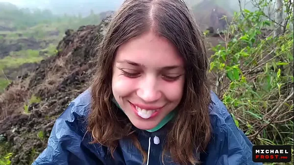 Best The Riskiest Public Blowjob In The World On Top Of An Active Bali Volcano - POV power Videos